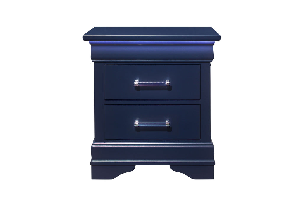 Charlie - Nightstand With LED - Blue