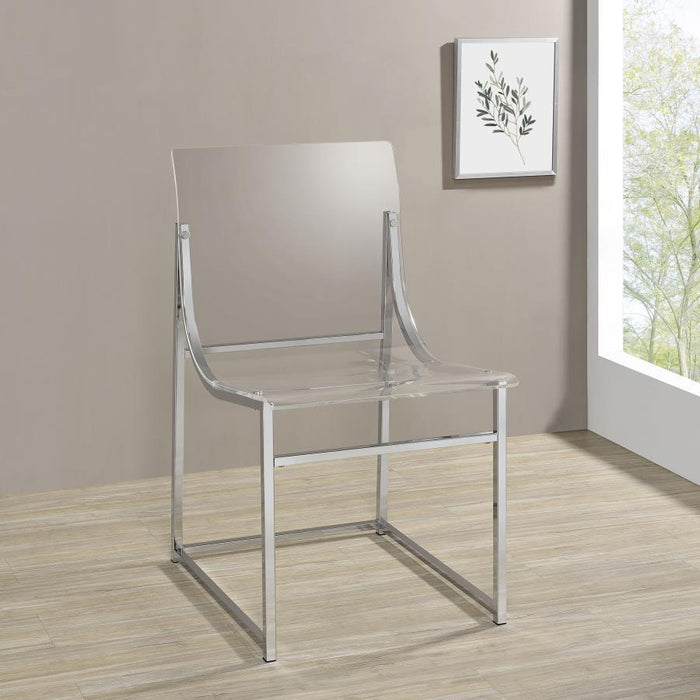 Adino - Acrylic Dining Side Chair (Set of 2) - Chrome