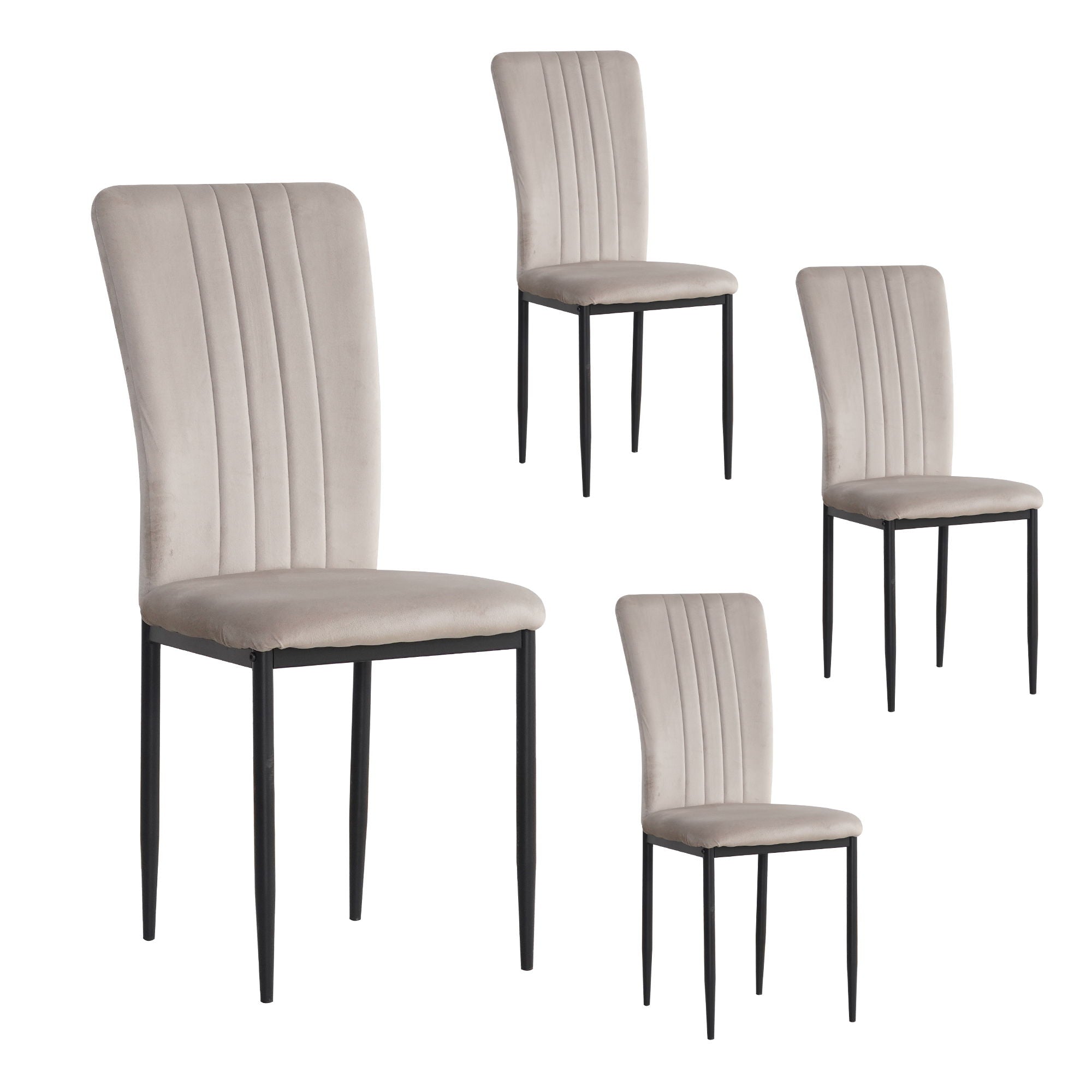 Velvet Dining Chairs For Dining Room (Set of 4)