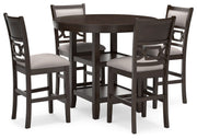 Langwest - Dining Room Counter Table Set (Set of 5) - Brown