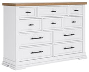 Ashbryn - Dresser - White / Natural