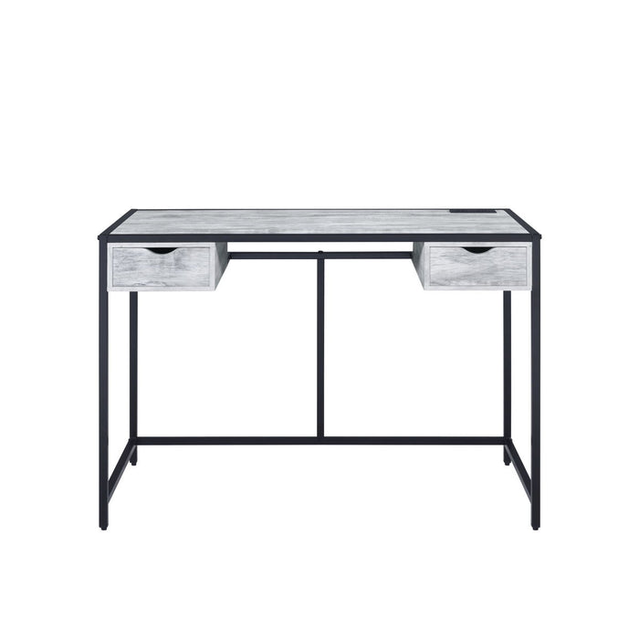 Wearn - Writing Desk - Weathered Gray & Black Finish