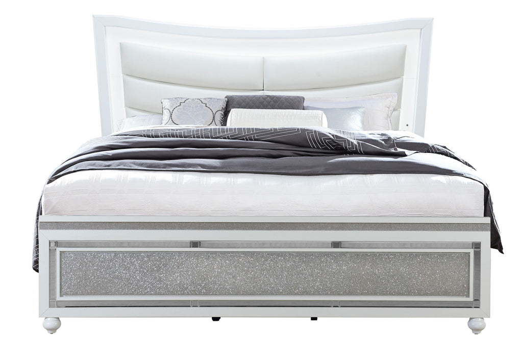 Collete - King Bed - White