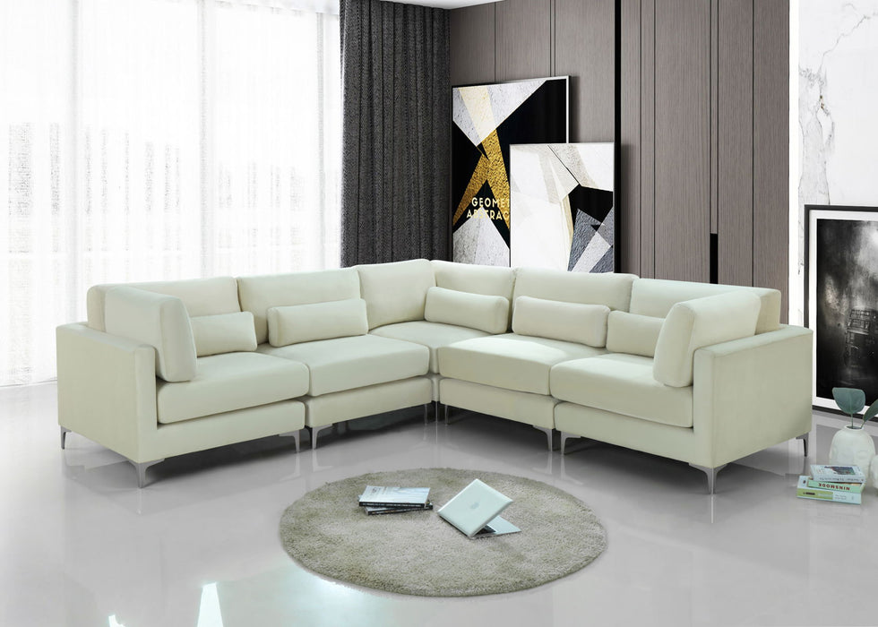 Julia - Modular Sectional - Cream - Fabric