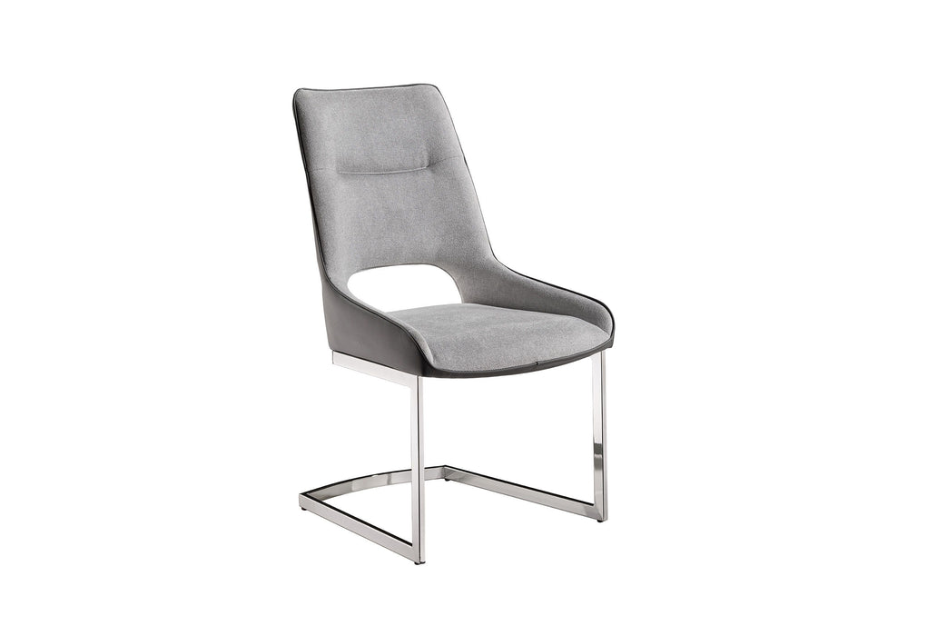 D1119 - Dining Chair - Dark Gray / Light Gray