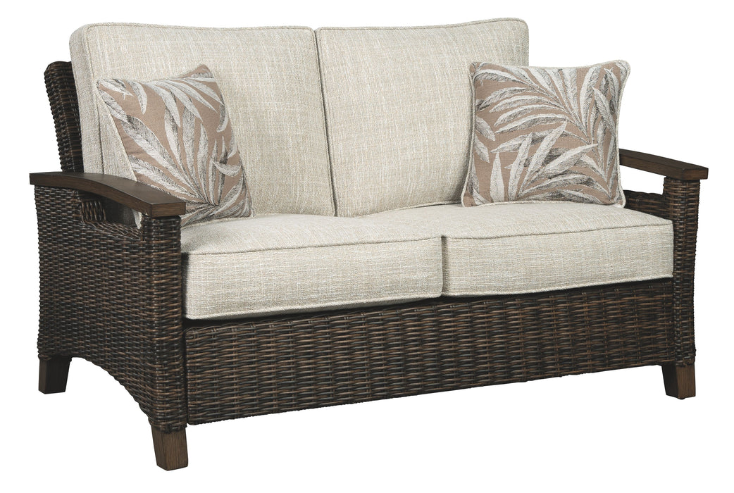 Paradise - Medium Brown - Loveseat W/Cushion