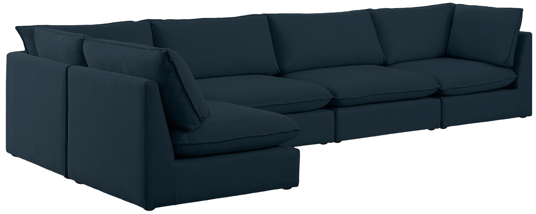 Mackenzie - Modular Sectional 5 Piece- Navy