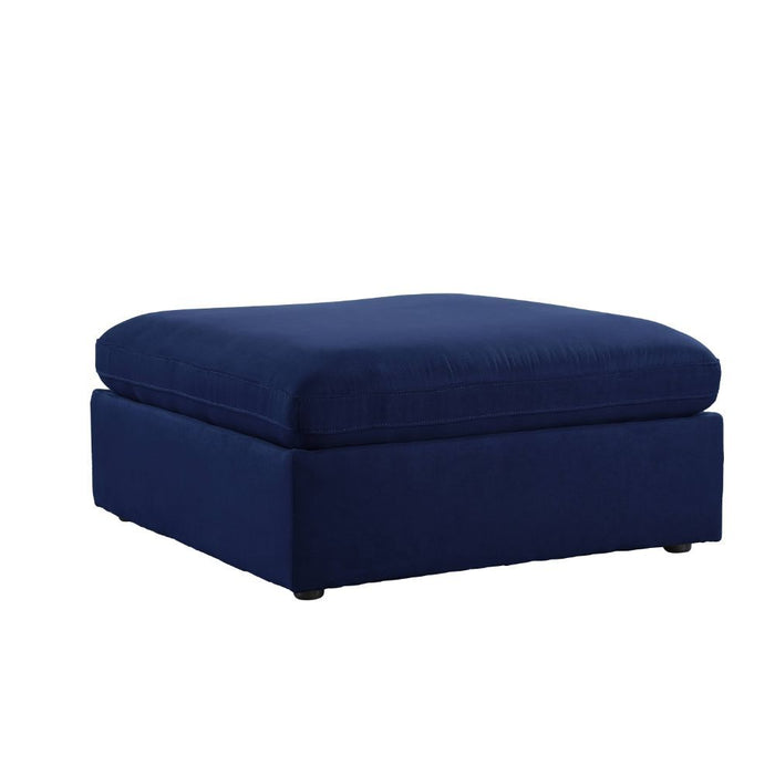 Crosby - Ottoman - Blue Fabric