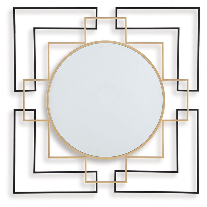 Oceanal - Black / Gold Finish - Accent Mirror