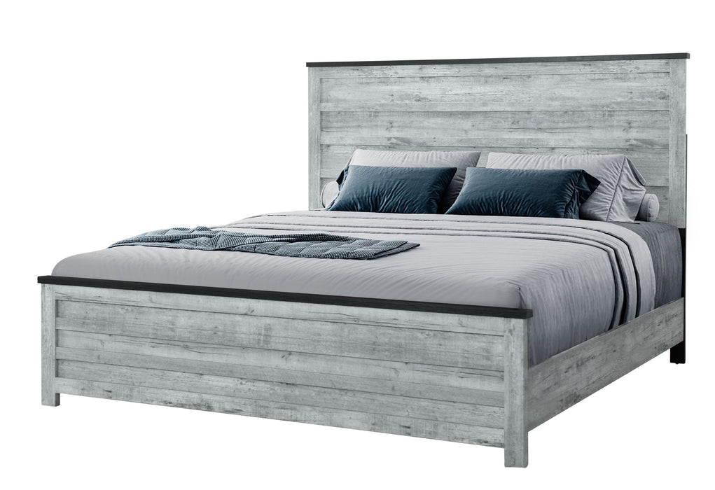 Ozark - Queen Bed - Gray Wash