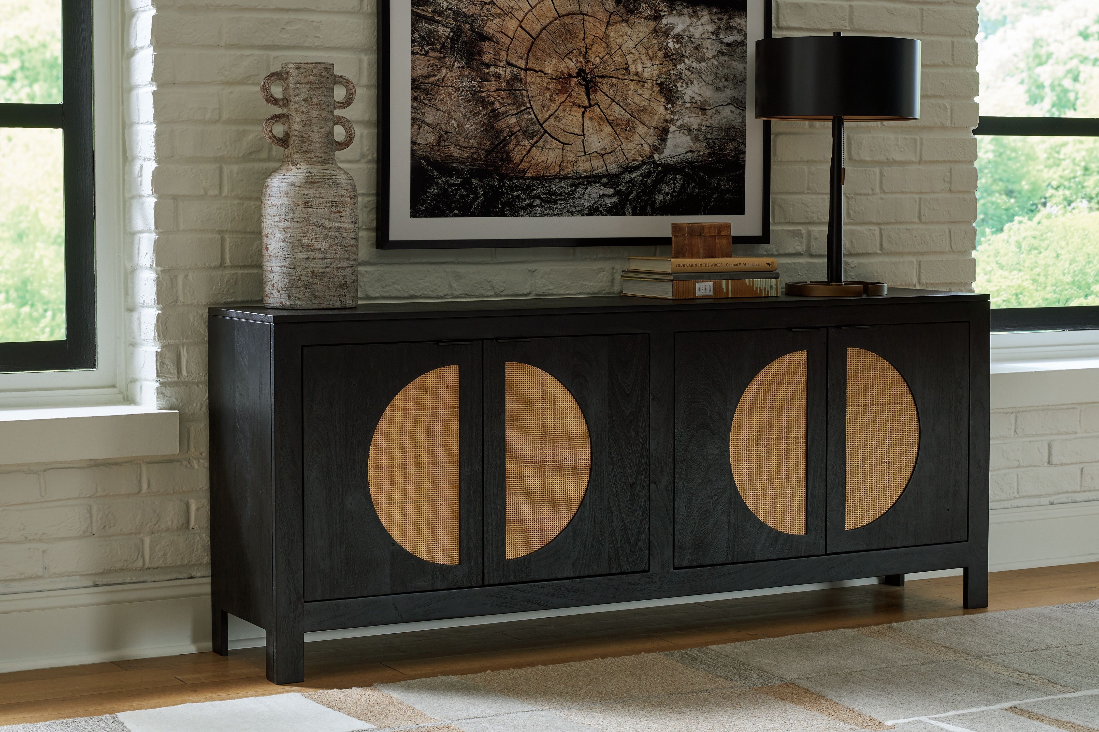 Cliffiings - Accent Cabinet - Black / Natural