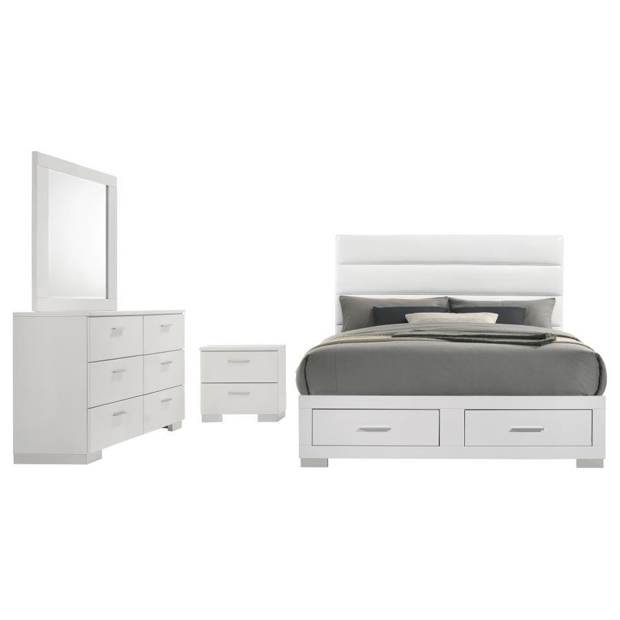 Felicity - Storage Bedroom Set - White