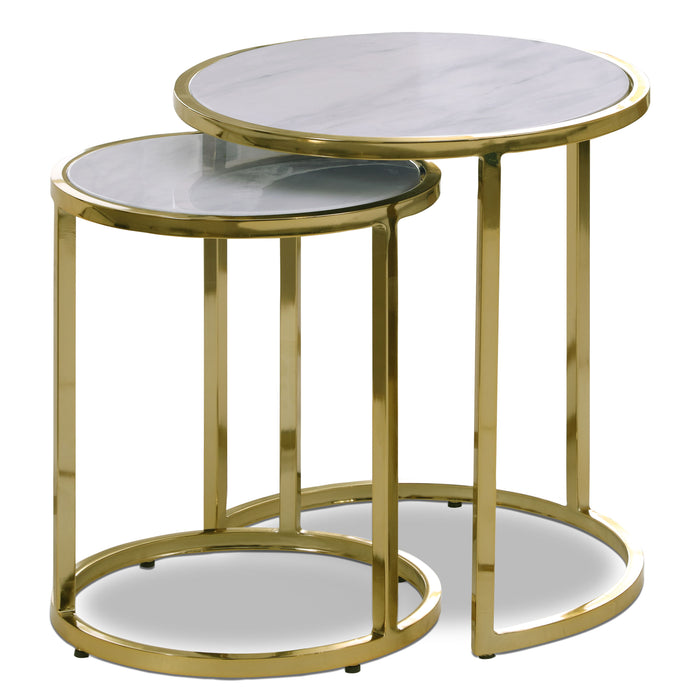 Massimo - End Table - Gold
