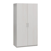 Suite Style Modular Extra Wide Wardrobe With Open Shelves - White