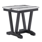 T1319 - End Table - Black / White