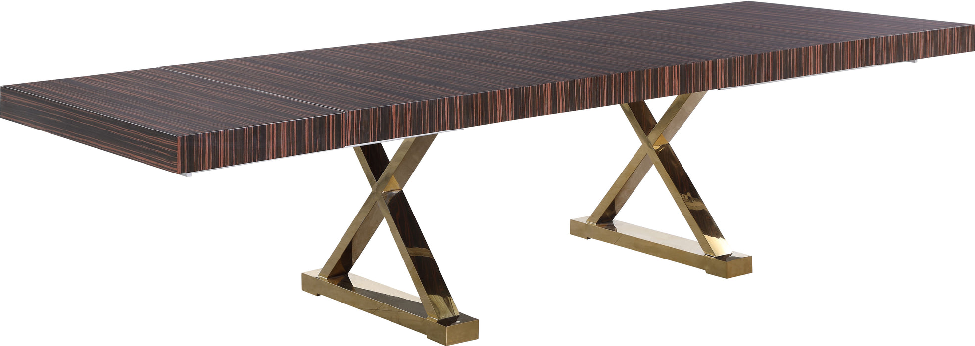 Excel - Extendable Dining Table with Gold Base