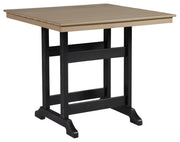 Fairen Trail - Square Counter TBL w/Umb OPT - Black / Driftwood