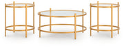 Pearlox - Occasional Table Set (Set of 3) - Gold