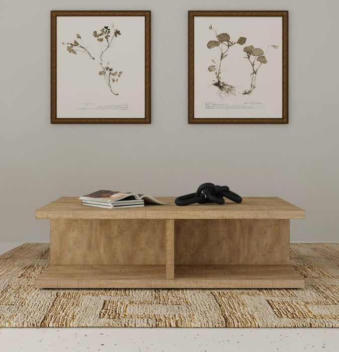 Cortona - Square Engineered Wood Cocktail Coffee Table - Mango