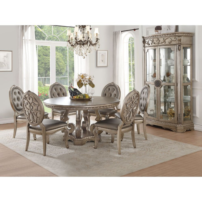 Northville - Dining Table - Antique Silver