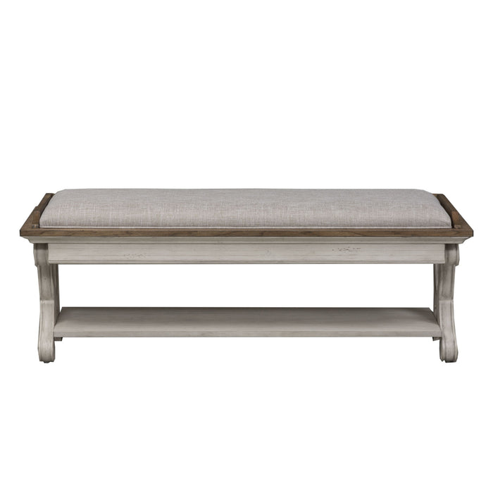 Farmhouse Reimagined - Bed Bench - White