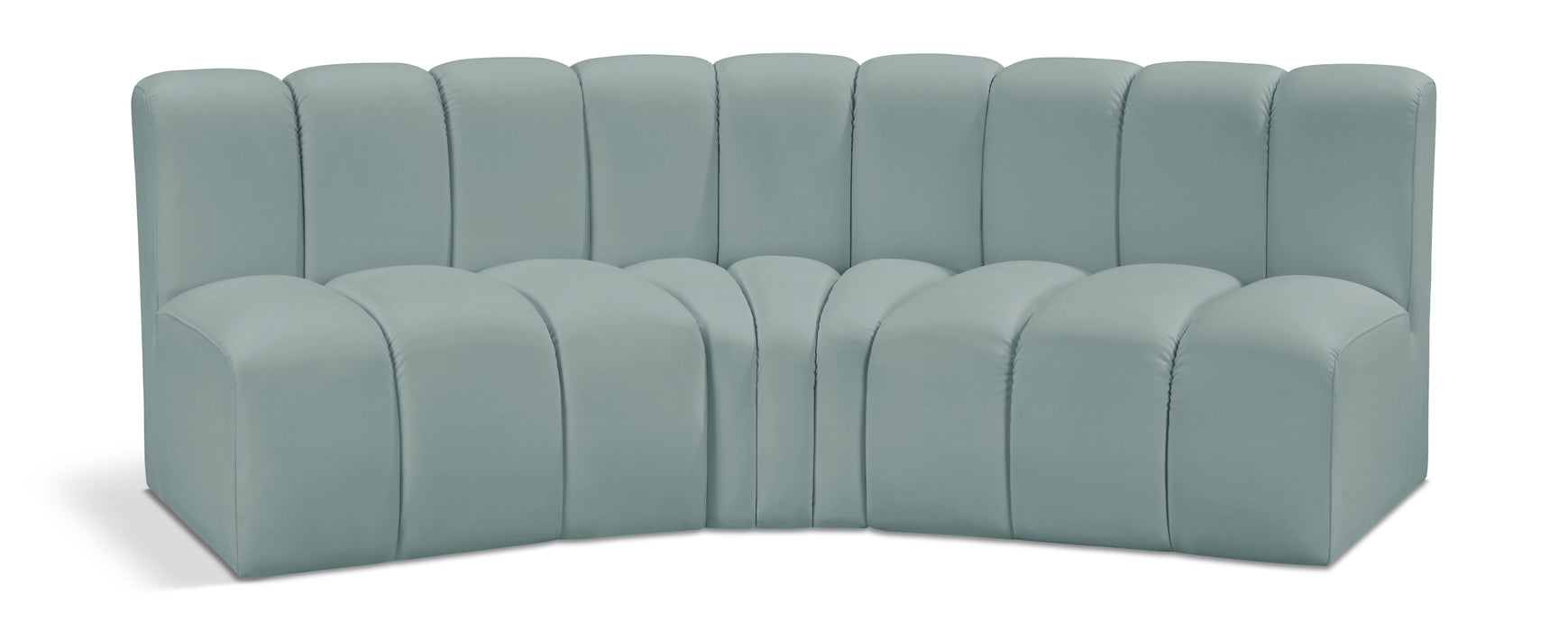 Arc - Faux Leather 3 Piece Modular Corner Sofa
