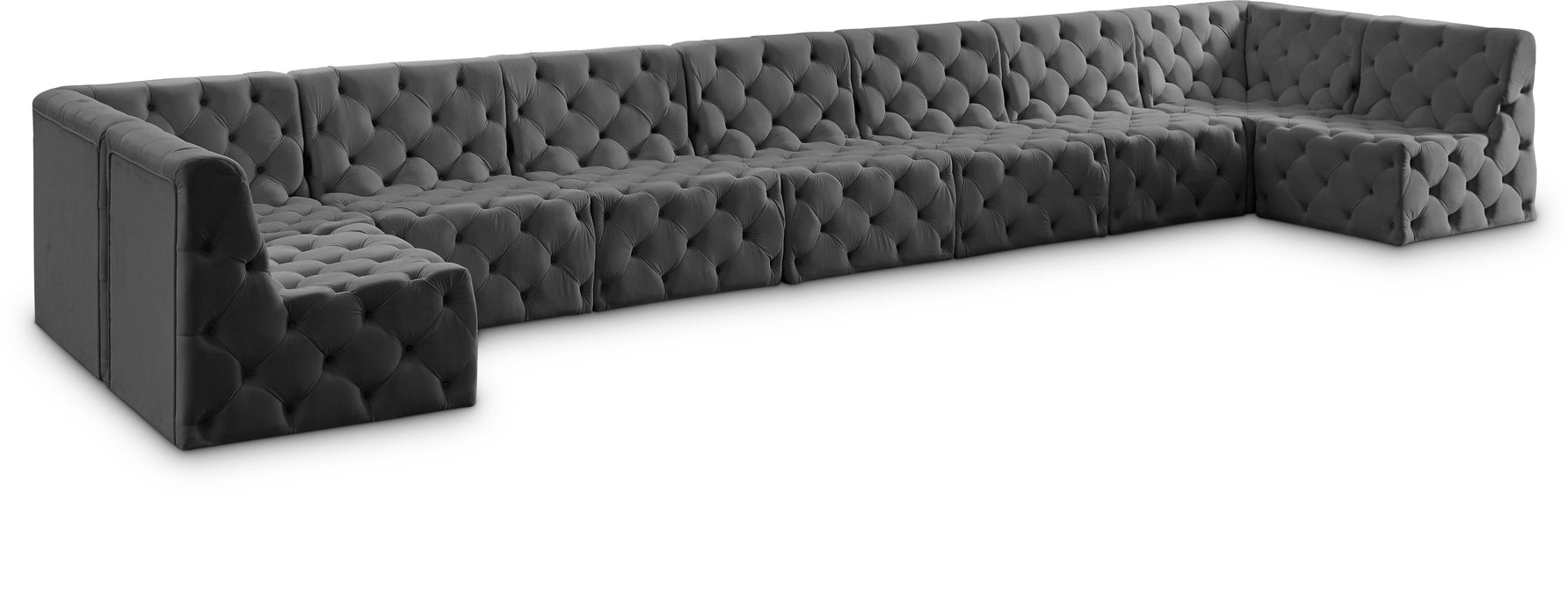 Tuft - Modular Sectional 9 Piece - Gray