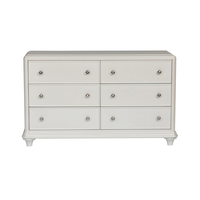 Stardust - 6 Drawer Dresser - White