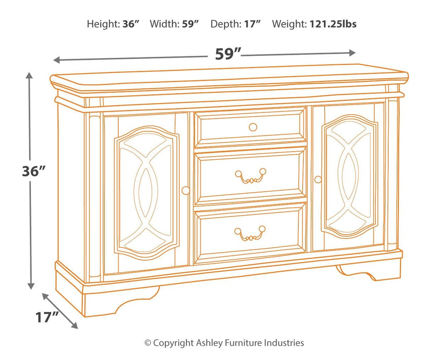 Realyn - Chipped White - Dining Room Server