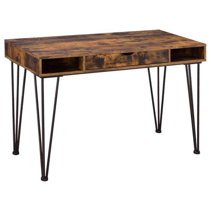 Olvera - 1-Drawer Writing Desk - Rustic Nutmeg