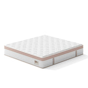 12" King Size Firm Hybrid Mattress, Gel Memory Foam & Pocket Springs, Pressure Relief, Motion Isolation, Ergonomic Bed - White