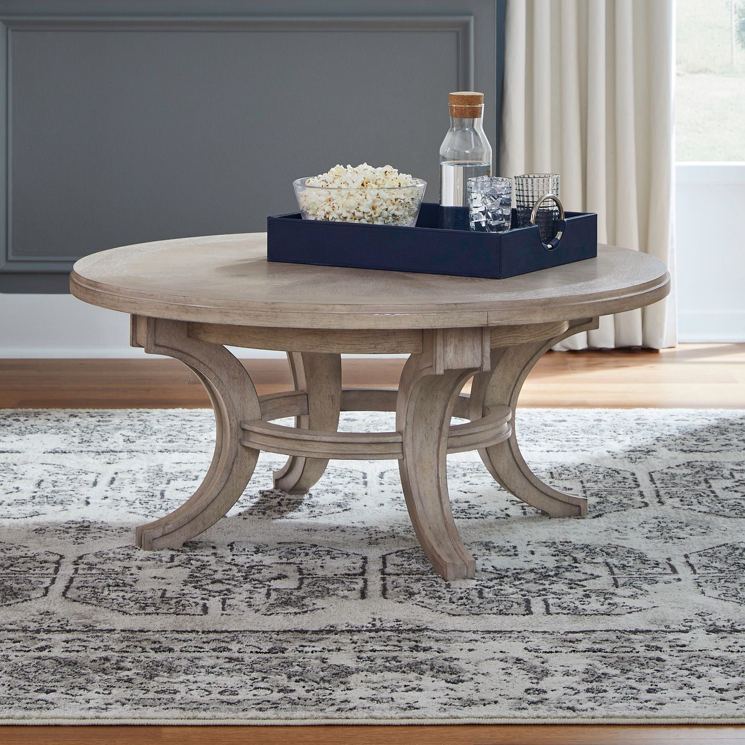 New Haven - Round Cocktail Table - Sanctuary White