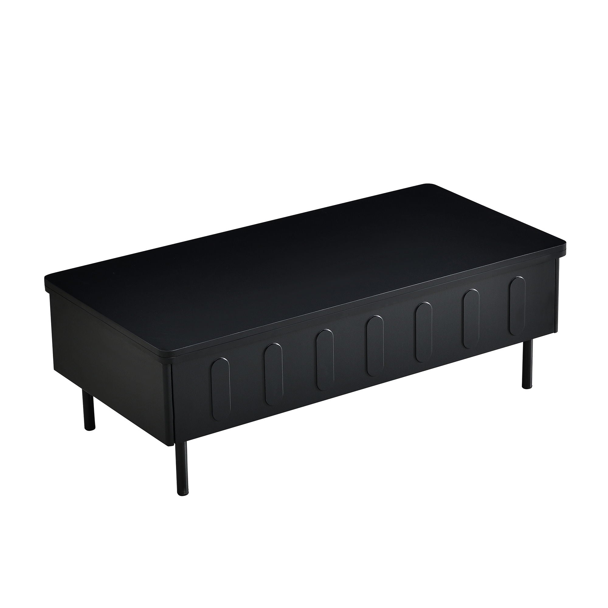 Lift Top Coffee Table With 2 Drawers With Hidden Storage Compartment For Living Room