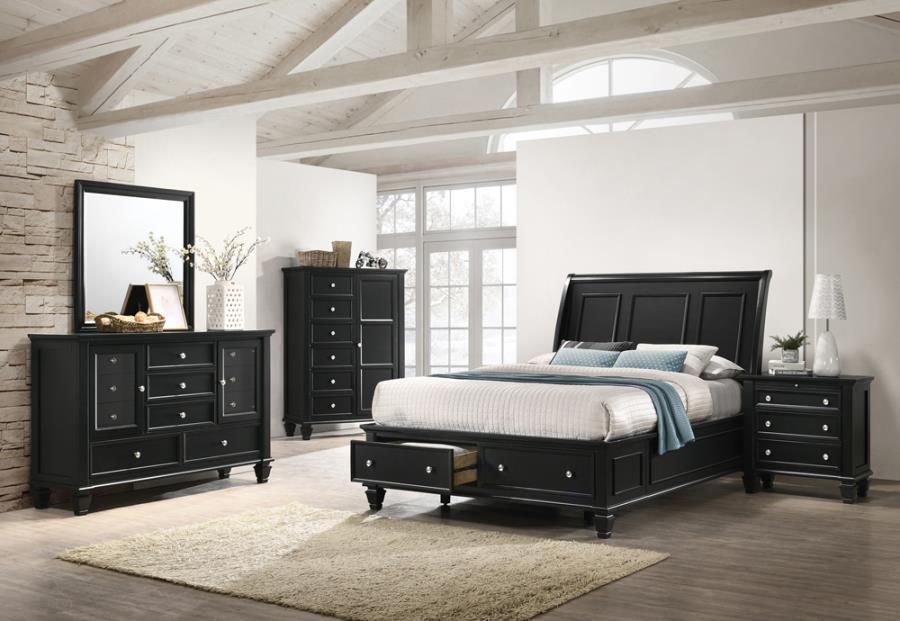 Sandy Beach - Storage Sleigh Bed