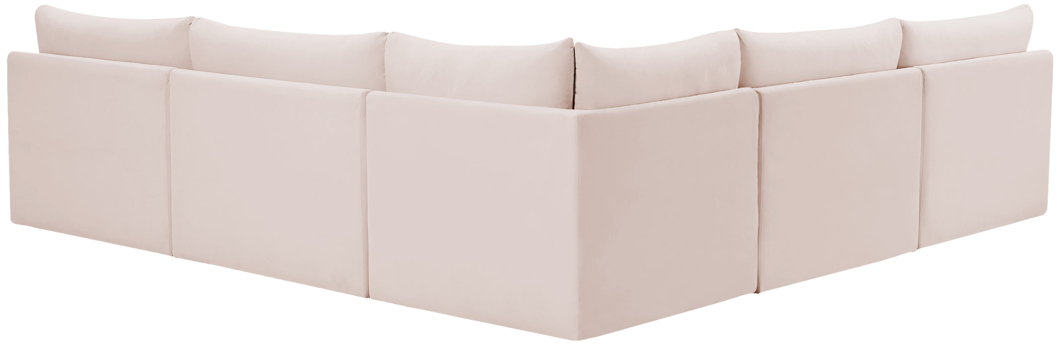 Jacob - Modular Sectional 5 Piece - Pink