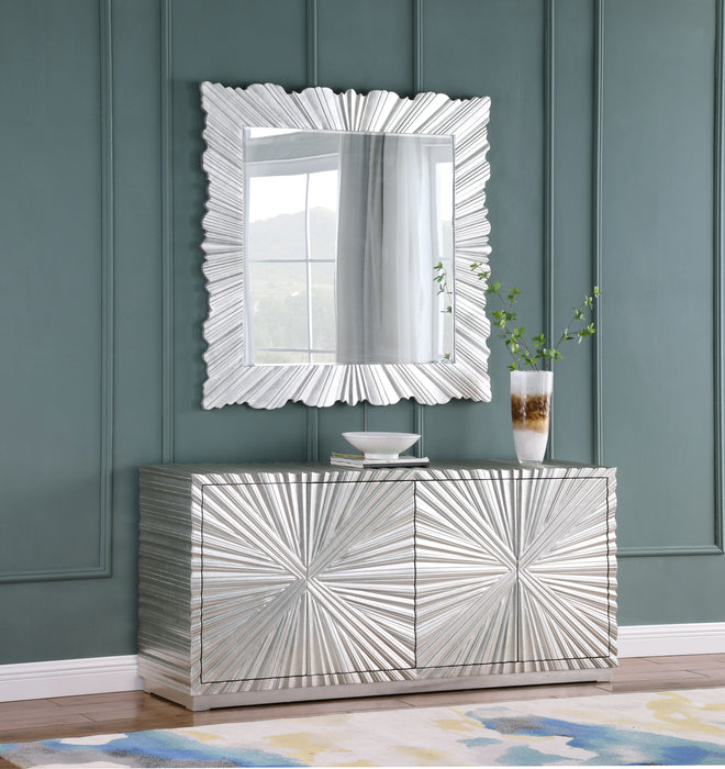 Silverton - Leaf Mirror - Silver