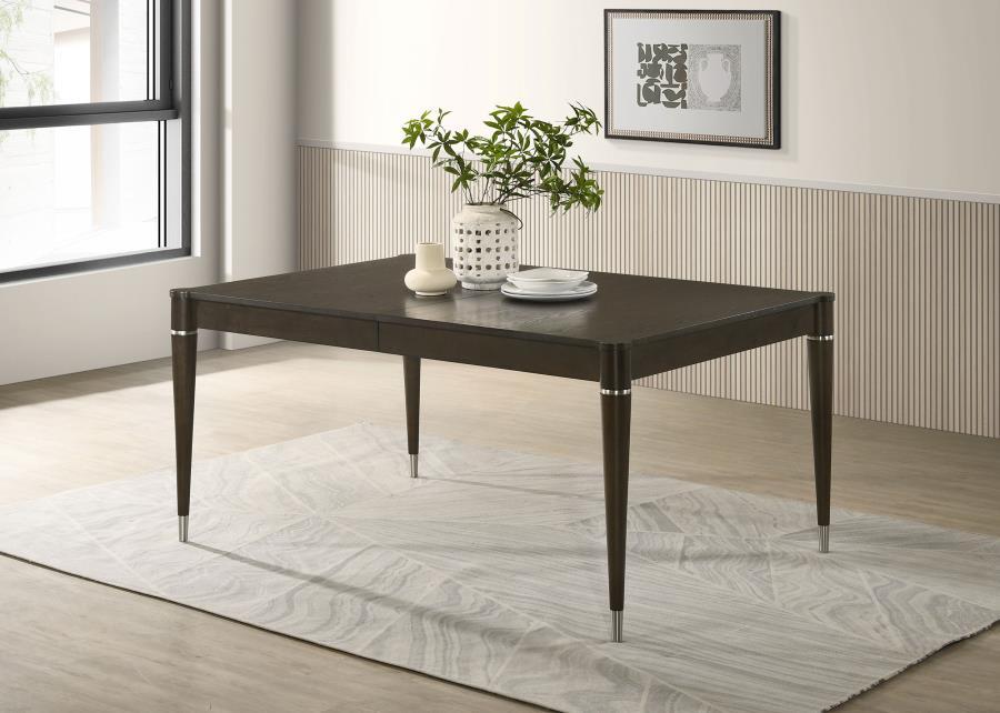 Reseda - 81" Extension Leaf Dining Table - Ash Brown