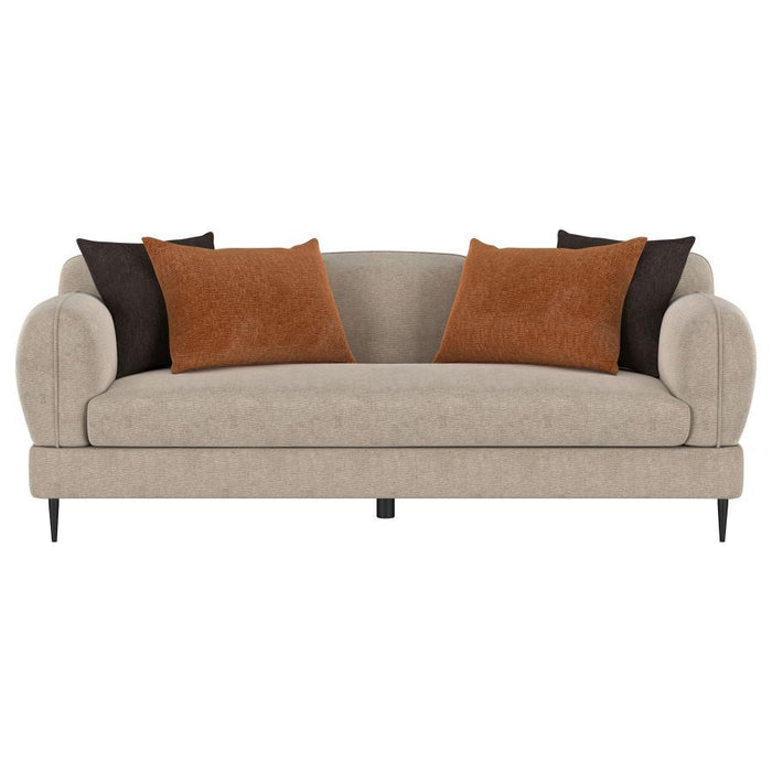 Jade - 2-Piece Chenille Upholstered Sofa Set - Latte