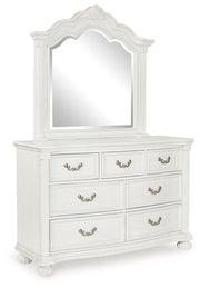 Montelaine - Dresser And Mirror - Antique White