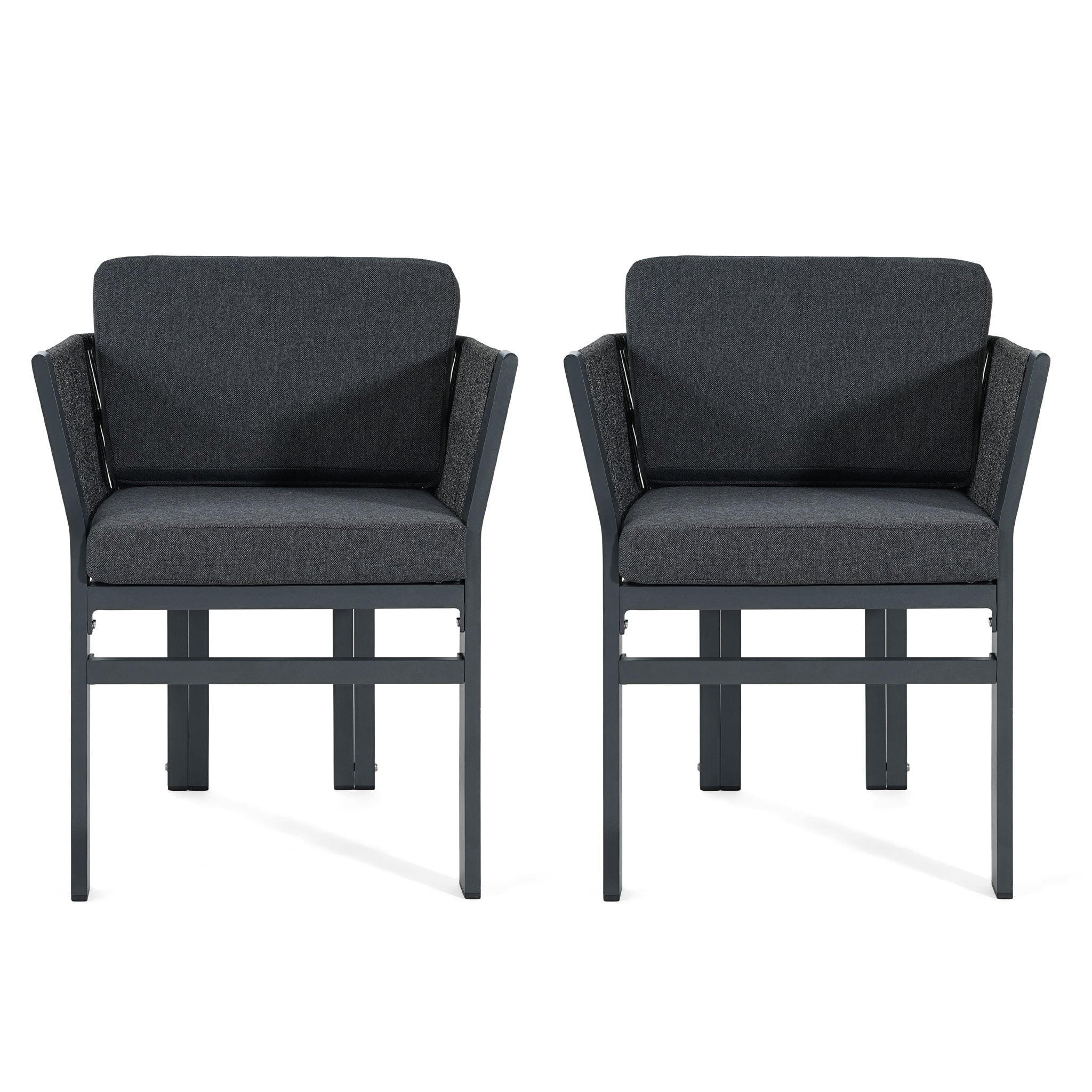 Outdoor Dining Chair, All-Weather Patio Seating For Backyard (Set of 2)