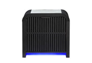 Beckett - Nightstand With LED, Cooler And Speaker - Black / White